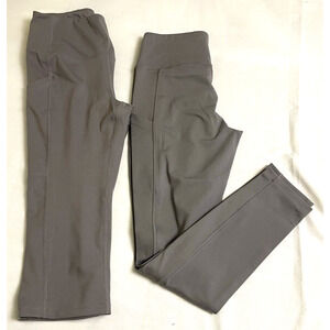 Lat Of 2 32 Degree Cool Active Pans Capri / Legging Gray Women's Size S